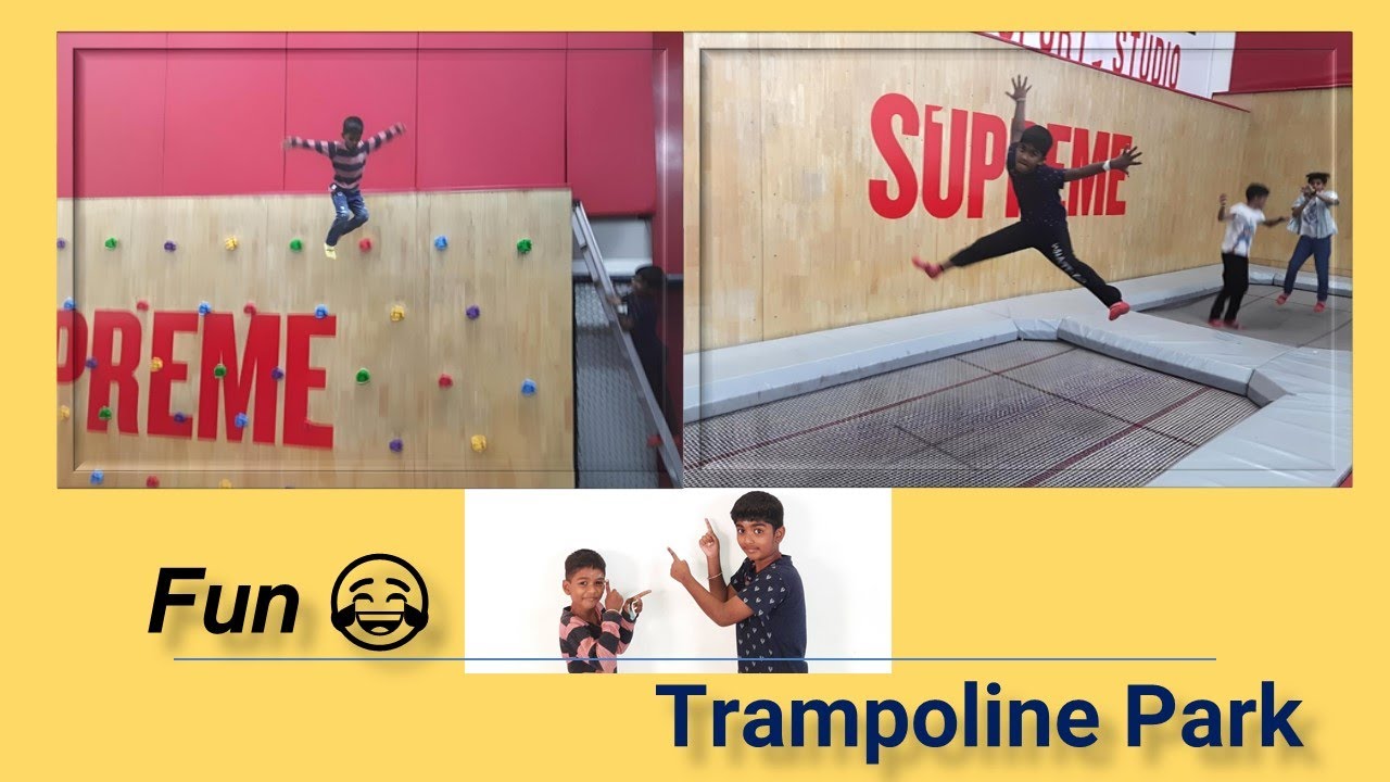 Fun 😂 at Trampoline Park! Supreme Sports Trampoline Park Hyderabad