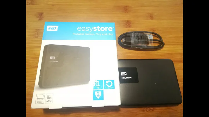 Unboxing WD  1TB Easy Store
