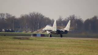 MiG 29 start serwisowy z grzaniem silniów