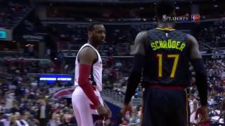 WALL DUNKS AND STARES DOWN ON SCHRODER (April 19, 2017) Game2