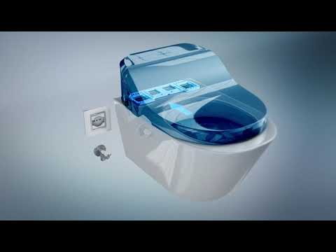 Установка электронной крышки-биде SensPa на унитаз