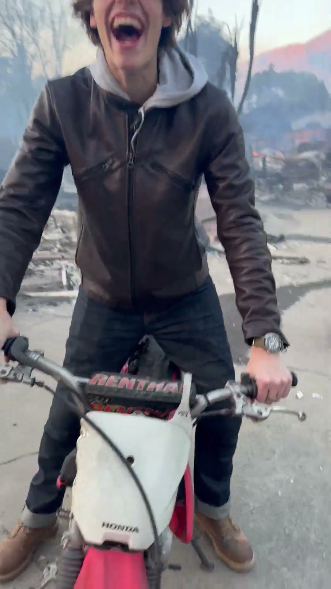 Half Melted Dirt Bike Roars Back To Life || ViralHog