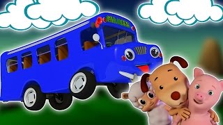 Räder auf dem Bus | 3D-Kompilierung für Kinder | Beliebte Kinderreim | Wheels on the Bus