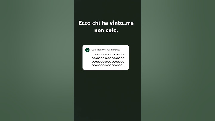 il vincitore/vincitrice del video"chi fa il ciao piú lungo vince