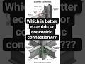 Eccentric vs Concentric Connection Explained||Civil Engineering Basics||sssirmechanics