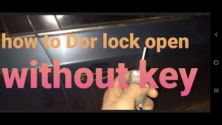 How to door lock open without key Chevrolet Cruze