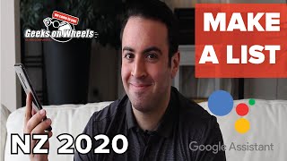 Google Assistant Commands you NEED to know! - Make a List - NZ 2020