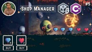 Shop Manager in Unity - Beginner Unity Tutorial | Shop System in a 2D Game with Unity & C# Coding