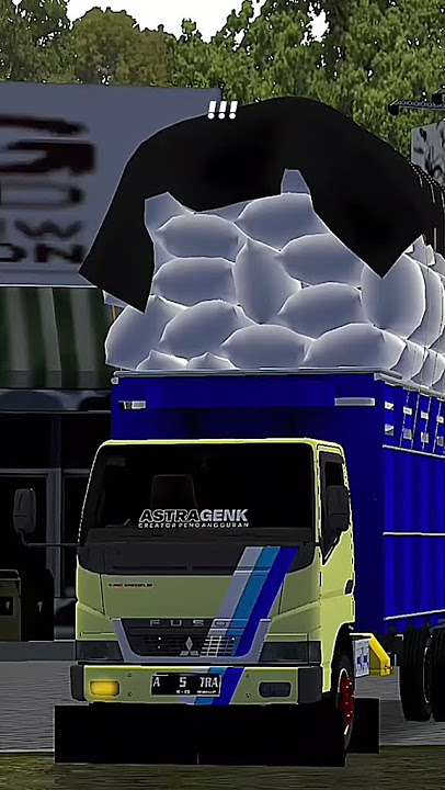 Truk Canter Muatan Gayor Beras Muatan Real BUSSID