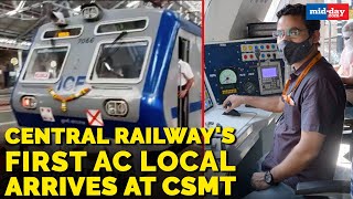 Mumbai News | Central Railway's first AC local train arrives at CSMT in Mumbai!
