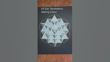 64 Star Tetrahedron how to add Colour #sacredgeometryartist #howtodraw