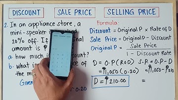 Solving for Discount, Sale Price and Selling Price | Grade 7 | Matatag Curriculum |