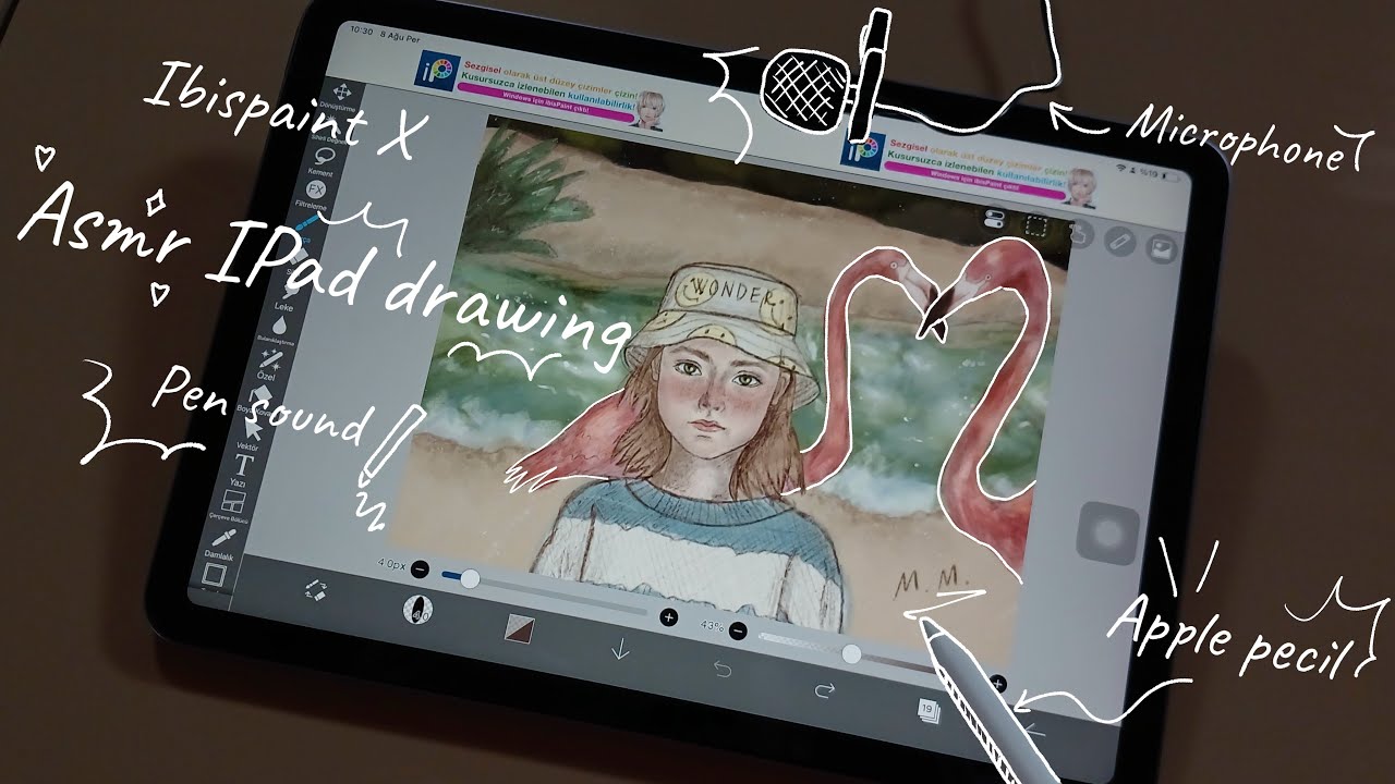 ASMR DRAW WITH ME ️ | IPAD ASMR | on IbisPaint X 🪷 - YouTube