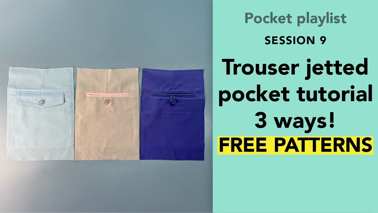 Как сшить прорезные карманы для брюк — 3 способа (с бесплатной выкройкой!)