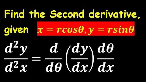 Second derivative of a parametric function