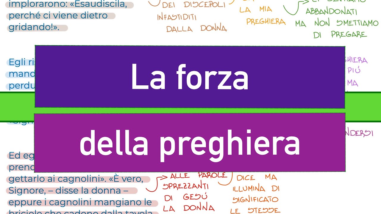 La forza della preghiera (Mt 15,21-28) MERCOLEDÌ 3 AGOSTO - YouTube