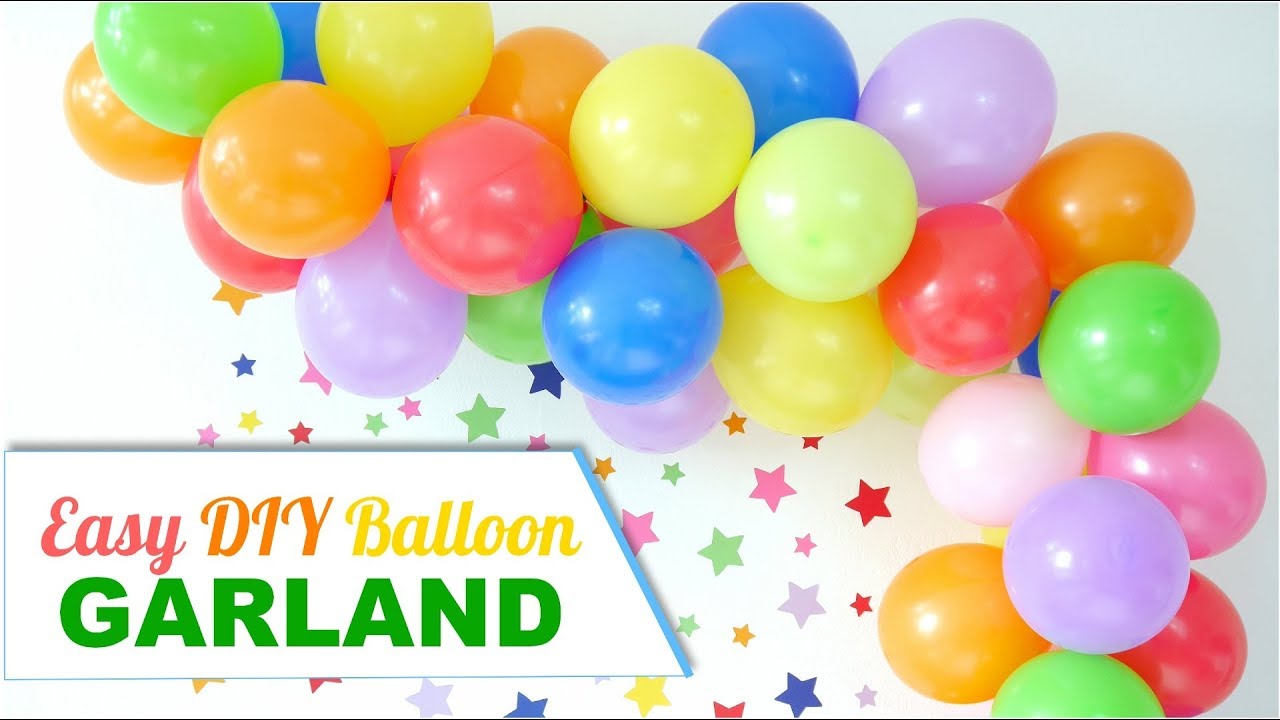 Let's make a super easy balloon garland! We use the fishing line