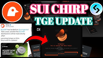 Chirp Airdrop Update। Kage App Airdrop । Chirp Airdrop TGE Update । Chirp Listing Update ।