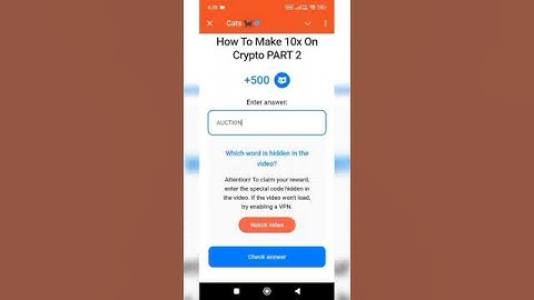 How To Make 10x On Crypto Part 2 - CATS Video Code