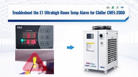 Troubleshoot the E1 Ultrahigh Room Temperature Alarm for Fiber Laser Chiller CWFL 2000