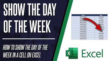 How to Show the Day of the Week With a Date in Microsoft Excel