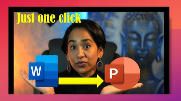How to convert Word to a Visual PowerPoint with one click