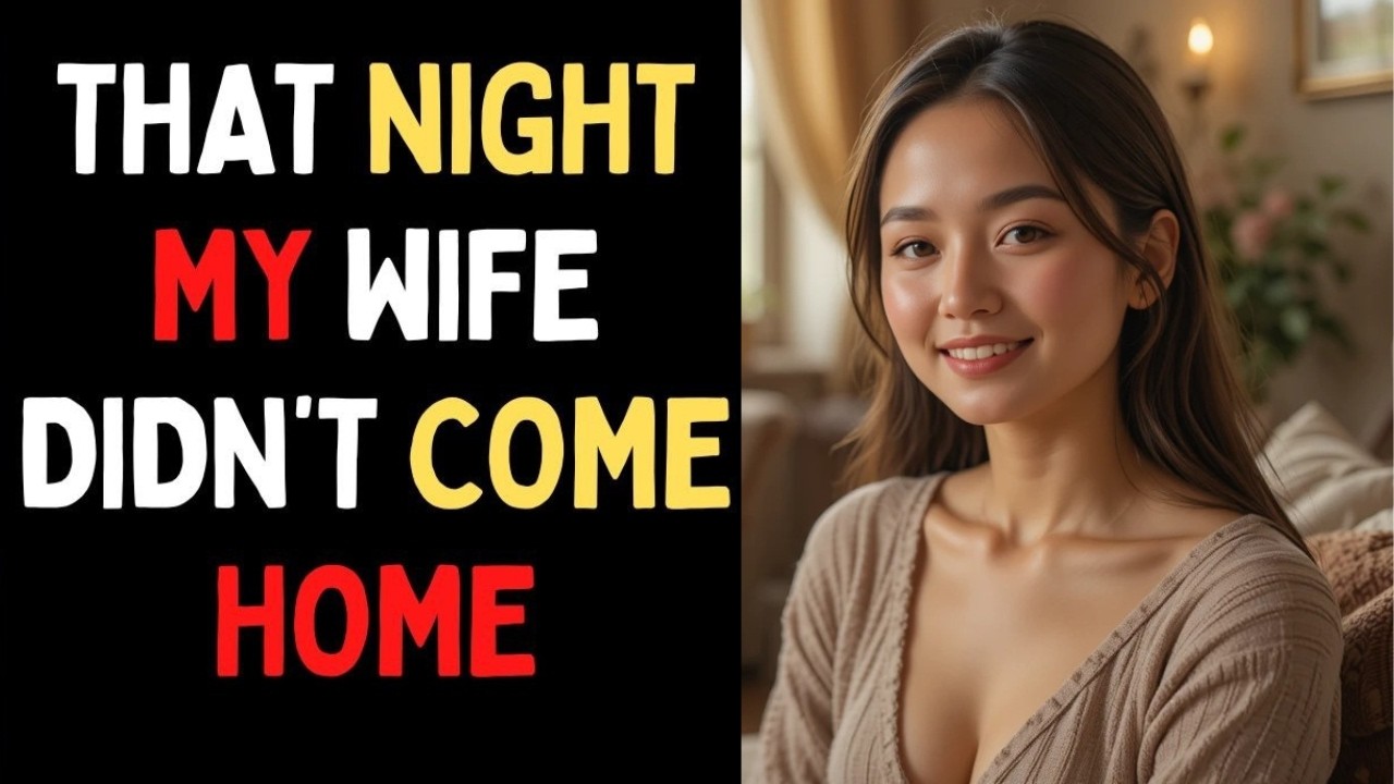 The Night My Wife Didn’t Come Home… What I Discovered the Next Day Changed My Life | Emotional Story