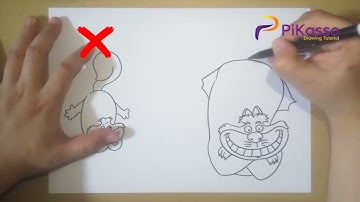 How to Draw Cheshire Cat from Alice in Wonderland Step by Step