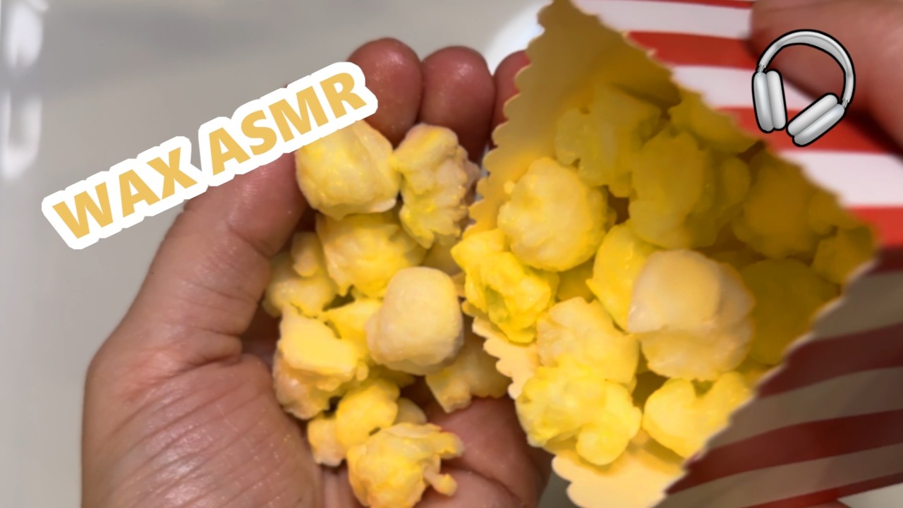 Satisfying REALISTIC WAX FOOD CRUSHING 🍿 ASMR (No Talking) Powder & Squish
