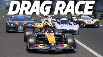 Is It Possible To Beat An F1 Car In A DRAG RACE?