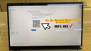 how to fix No Bootable Device Found on Laptop dell