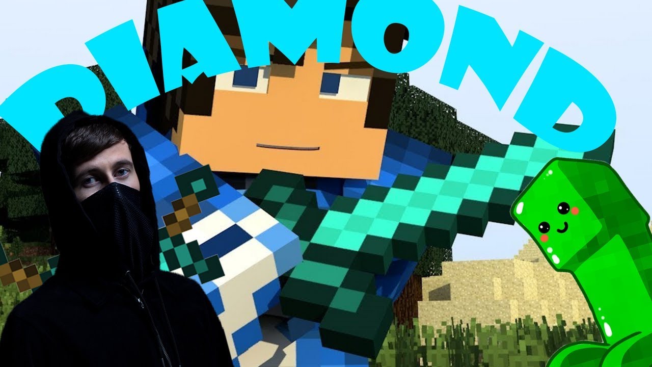 Alan Walker Diamond Heart Minecraft Animation Youtube - diamond heart minecraft song roblox