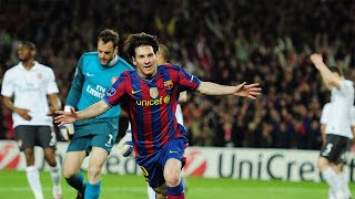 Lionel Messi 4 Goals vs Arsenal (UCL Home) - 2009/2010 | HD