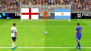 Leo Messi vs Harry Kane Match | Argentina vs England Match | Penalty shootout Match | Efootball 2024