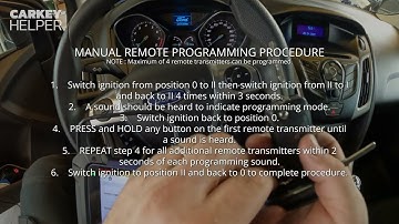 Ford 4D63 Remote Key Programming with Autel
