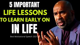 Steve Harvey Motivation  5 Important Life Lessons To Learn Early On In Life  Motivational Speech