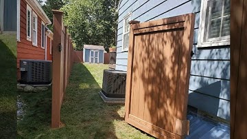 Cedar Wood Grain Oklahoma Style Interstate Visions Vinyl Fencing