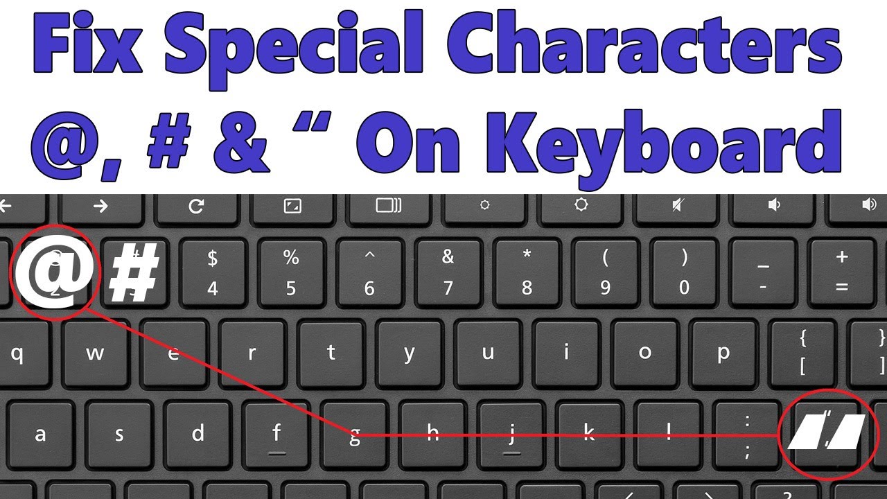 How To Fix Special Character On Keyboard Layout When Symbol Is Not Working Correctly Youtube