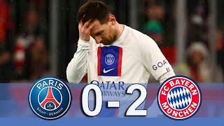 ملخص مباراة بايرن ميونخ وباريس سان جيرمان 2-0/ / دور 16 موسم 2023 // وجنون جواد بدة