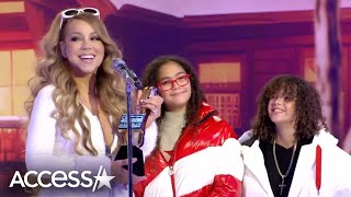 Mariah Carey's Kids Monroe & Moroccan Present Her w/ 2023 Billboard Music Award