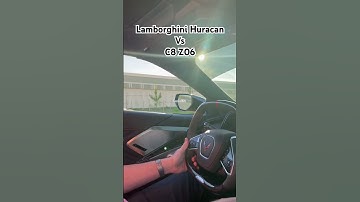 Lamborghini Huracan vs Corvette C8 Z06