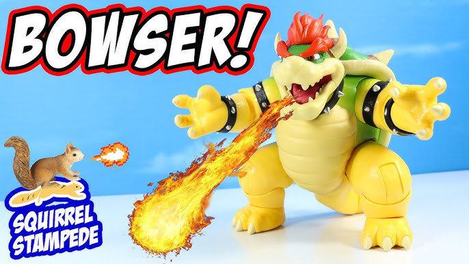  The Super Mario Bros. Movie 7-Inch Feature Bowser Action Figure  with Fire Breathing Effects : Toys & Games