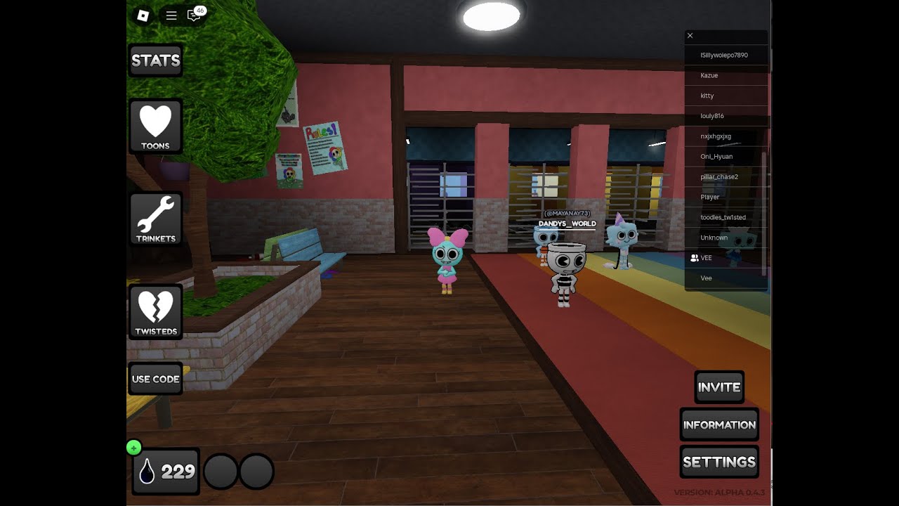 playing dandy world with my sister - YouTube