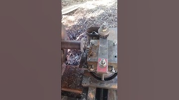 Lathe machine operating milling machine process using lathe machine #automobile #lathemachine