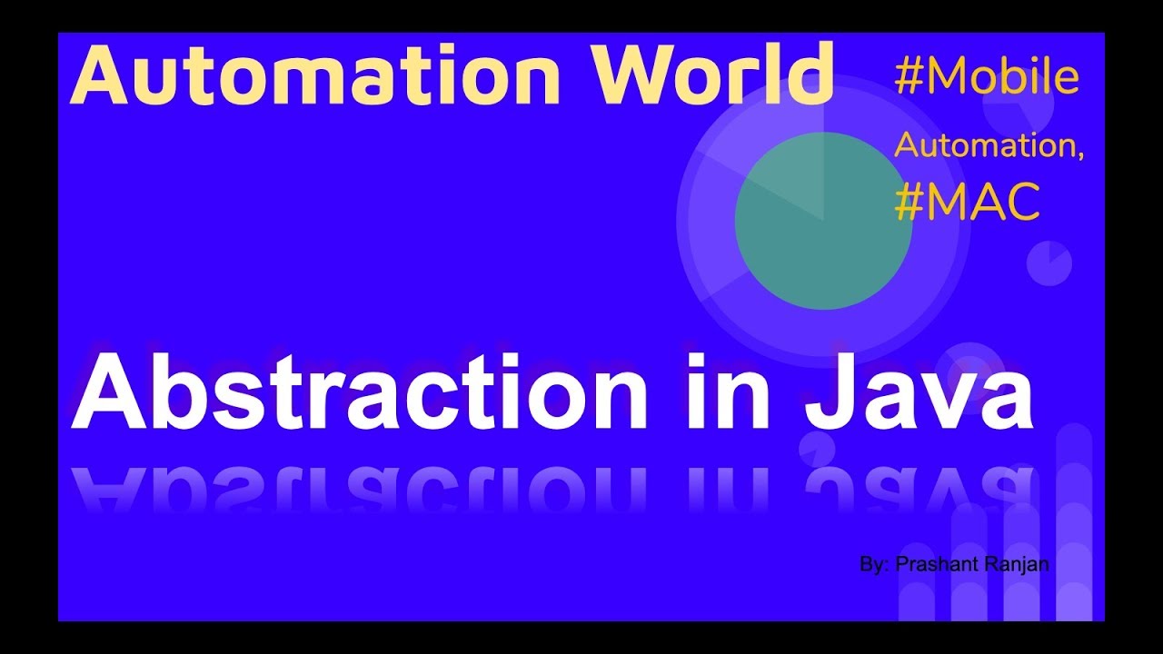 Abstraction in Java. Introduction for beginner | Automation World ...