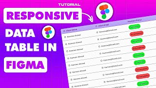 How to Create a Responsive Data Table with Auto Layout in Figma | Tips & Tricks Tutorial