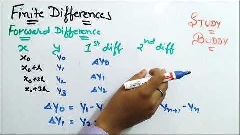 Finite Differences II Forward Difference II Part - 1