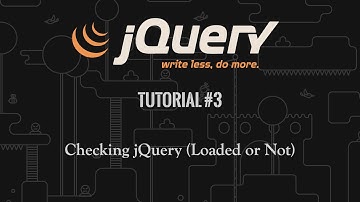 jQuery Tutorial 3: Checking for jQuery