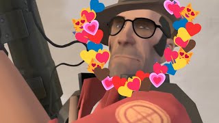 Every official TF2 video but only when Sniper says something or is on screen (Team Fortress 2)