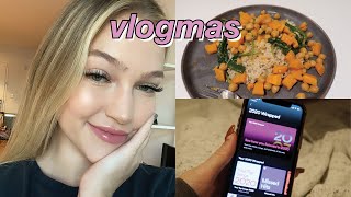 Vlogmas Lash Extensions, Covid Test, Easy Chickpea Curry Recipe Maddie Cidlik